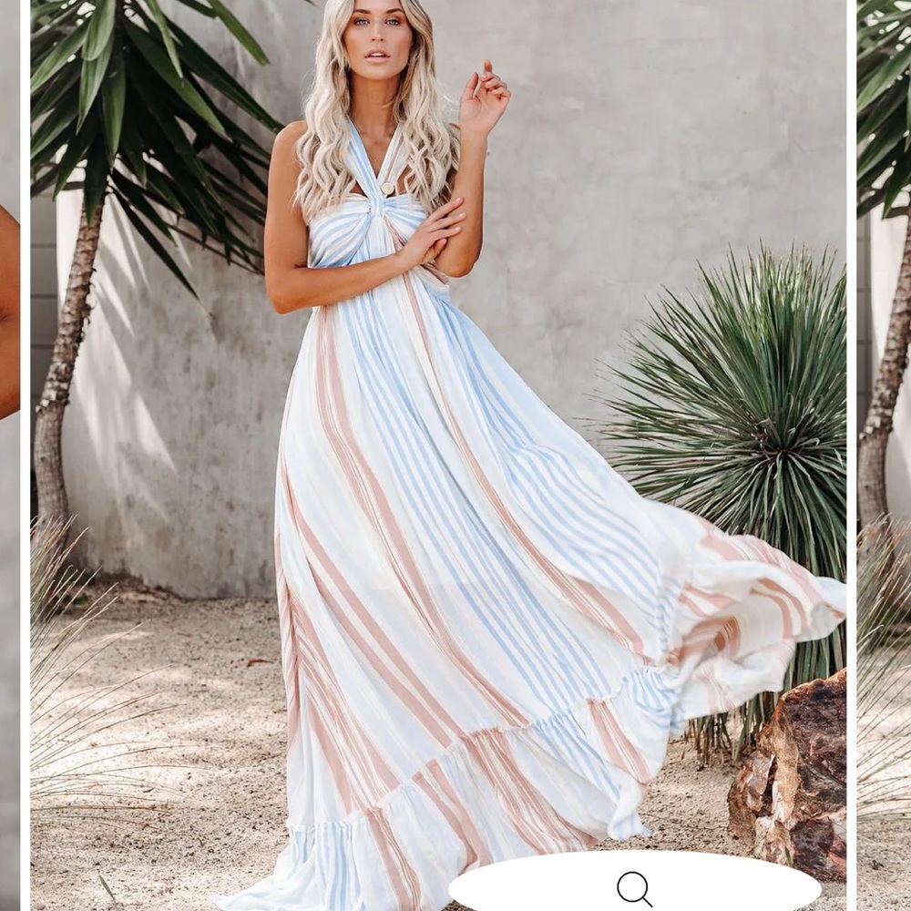 VICI Brand new beautiful blush maxi dress. Size small. Never been worn.